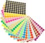 2800PCS 19MM Round Dot Stickers Color-coding Labels Fluorescent Coding