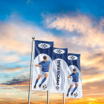 Corporate Flag Double Sided Digital - Std 120CM X 300CM Regular