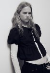 Tie-detail Puff-sleeved Blouse - Black