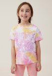 Cotton On Poppy Short Sleeve Graphic Print Tee - Tie Dye shells