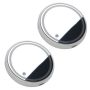 2 Piece - LED Light Coaster Set For Car - White