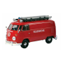 Volkswagen Type 2 T1 Fire Truck Red 1:24 Scale Model