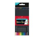 12 Black Edition Colour Pencils In Cardboard Wallet