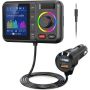 BT98L Bluetooth Car MP3 Player Fm Transmitter Color Screen QC3.0 Charger