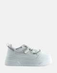 Sissy Boy Chunky White Diamante Band Sneakers - UK8 White