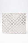 Senza Luxury Gift Bag Embossed With Handles White & Gold 420MM X 310MM