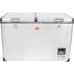 Snomaster - 81.5L Dual Compartment Stainless Steel Fridge/freezer Ac/dc