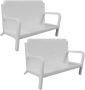 2PCS White Business Card Holder Desktop Organizer Multi Card Holder