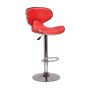 Fuji Boeki 93290 Height-adjustable Counter Stool -red