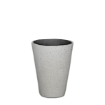 Premium Iris Plant Pot - Tiny 250MM X 210MM Flinted White With Pot Feet