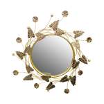 Webbed Leaf Design Mirror