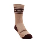 Mens Long Outdoor Cotton Sock Khaki & Tobacco Wys