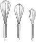 3 Pcs Set Of Manual Stainless Steel Multi - Functional Egg Whisks