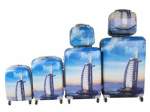Smte Luxury PC Travel Luggage 6 Piece Burj-al-arab With Keychain