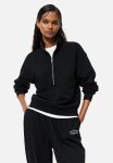 Zip-top Sweatshirt - Black