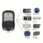 1 2PCS 433.92 Mhz Copy Remote Control Metal Clone Remote Control Automatic Copy Copier Gadget Car Home Garage Door Roller Door