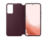 Samsung Original Smart Clear View Case For Galaxy S22 - Burgundy