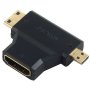 Micro HDMI M + MINI HDMI M To HDMI F Connector