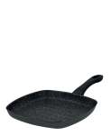 Granite Non-stick 27CM Grill Pan - Black