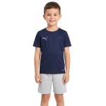 Puma Boys Forever Faster Crew Neck T-Shirt In Navy - Navy 13 To 14 Years