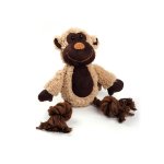 Afp Dog Toy Lambswool Cuddle Knotted Rope Brown