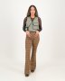 Olive Quilted Crop Sleeveless Waistcoat - XS
