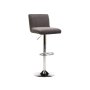 -hennessy Velvet Bar/kitchen Stool - Grey