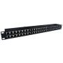 Acconet 48 Port RJ45 Patch Panel 2U Black