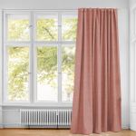 Ready Made Taped Curtain 230X218CM Dusty Pink