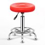 Gof Furniture - Bubba Red Short Bar Stool-pu Leather