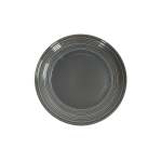 Jc Embossed Lines Dark Grey Side Plate