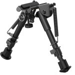 Tactical Adjustable 6-9 Inch Air Rifle Bipod With Swivel Stud Mount