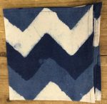 Navy & White Zig-zag Serviette 40X40
