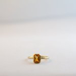 Emerald Cut - Large - Citrine Medium