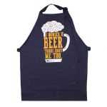 Braai & Beer Aprons Assorted Designs - Beer Thinks Black Denim