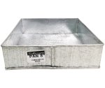 Galvanized Baking Pan 8& Square 5CM Height