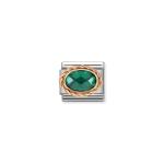 Composable Link Rosegold Emerald Green