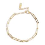 Goldair Gold Plated Flat Link Bracelet