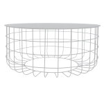 Grid Coffee Table - Light Grey Ferrograin