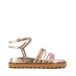 Strappy Platform Sandal -gold multi