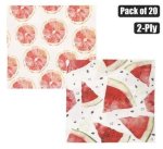 Serviettes 2PLY 33CM 20PC Fruit