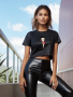 Betty Boop Crop - Black - Xlarge