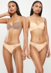 2 Pack Jana Demi Bra - Brown & Beige
