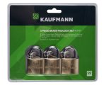 Lock Set - Brass - 50MM 3 Piece