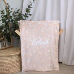 Fleece Blanket Duck Goose With Daisies