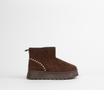 Flatform Ankle Boot - 8 Brown