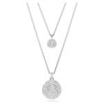 SWAROVSKI Meteora Layered Pendant White Rhodium Plated