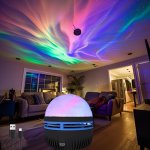1PC Rgb LED Aurora Borealis Projector USB Lamp For Bedroom And Game Room Household Northern Lights Effect Lighting With 7 Multi-