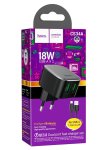 Hoco CS34A Dual USB 18W Port Wall Charger Set With Type-c Cable