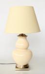 Beige Bulbous Shaped Ceramic Lamp Beige Shade – 77X46CM